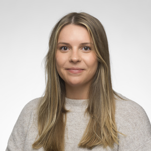 Porträtt av fastighetsförvaltare Elin Isaksson,