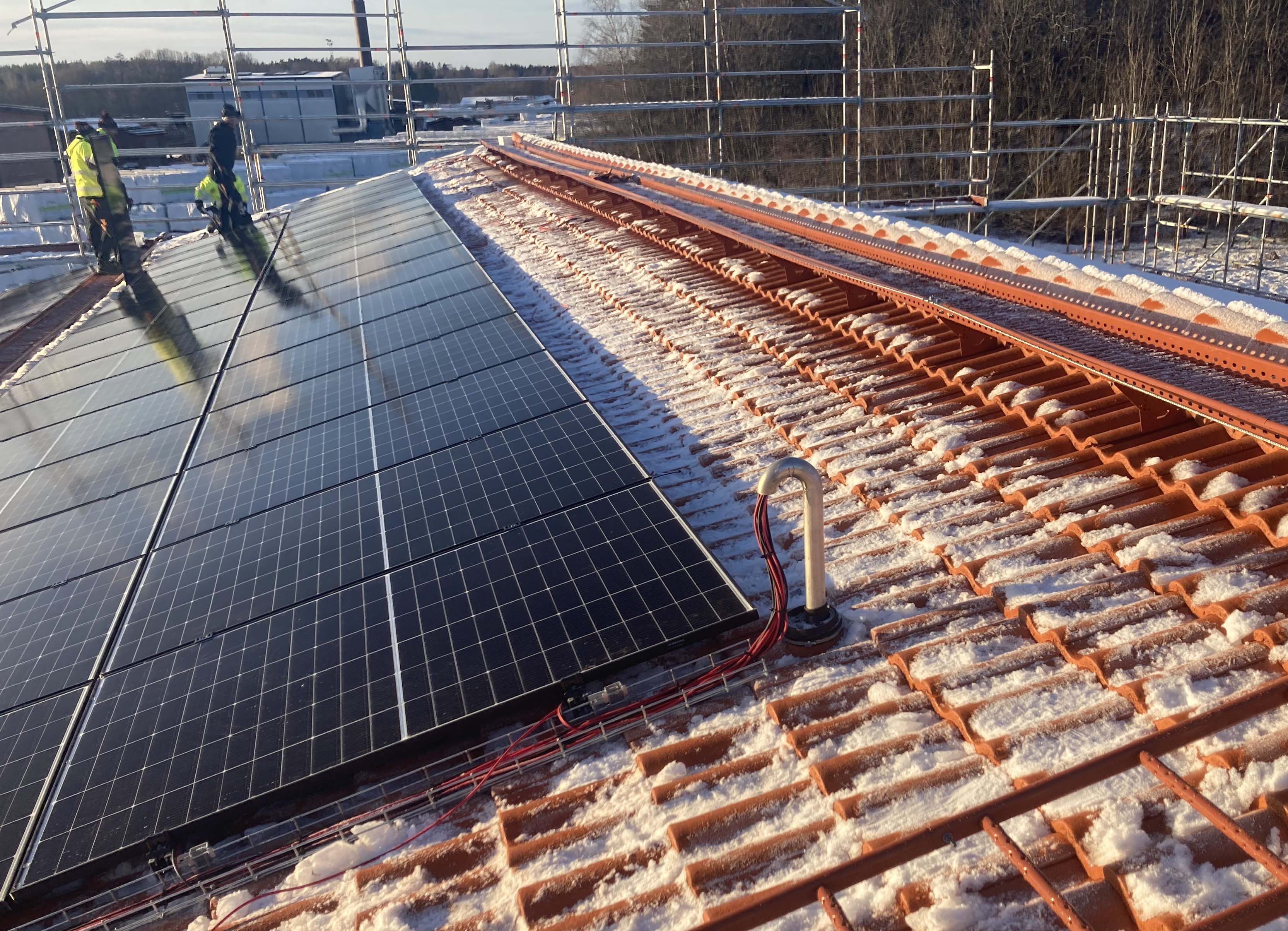 Solceller på Björkvallsskolan