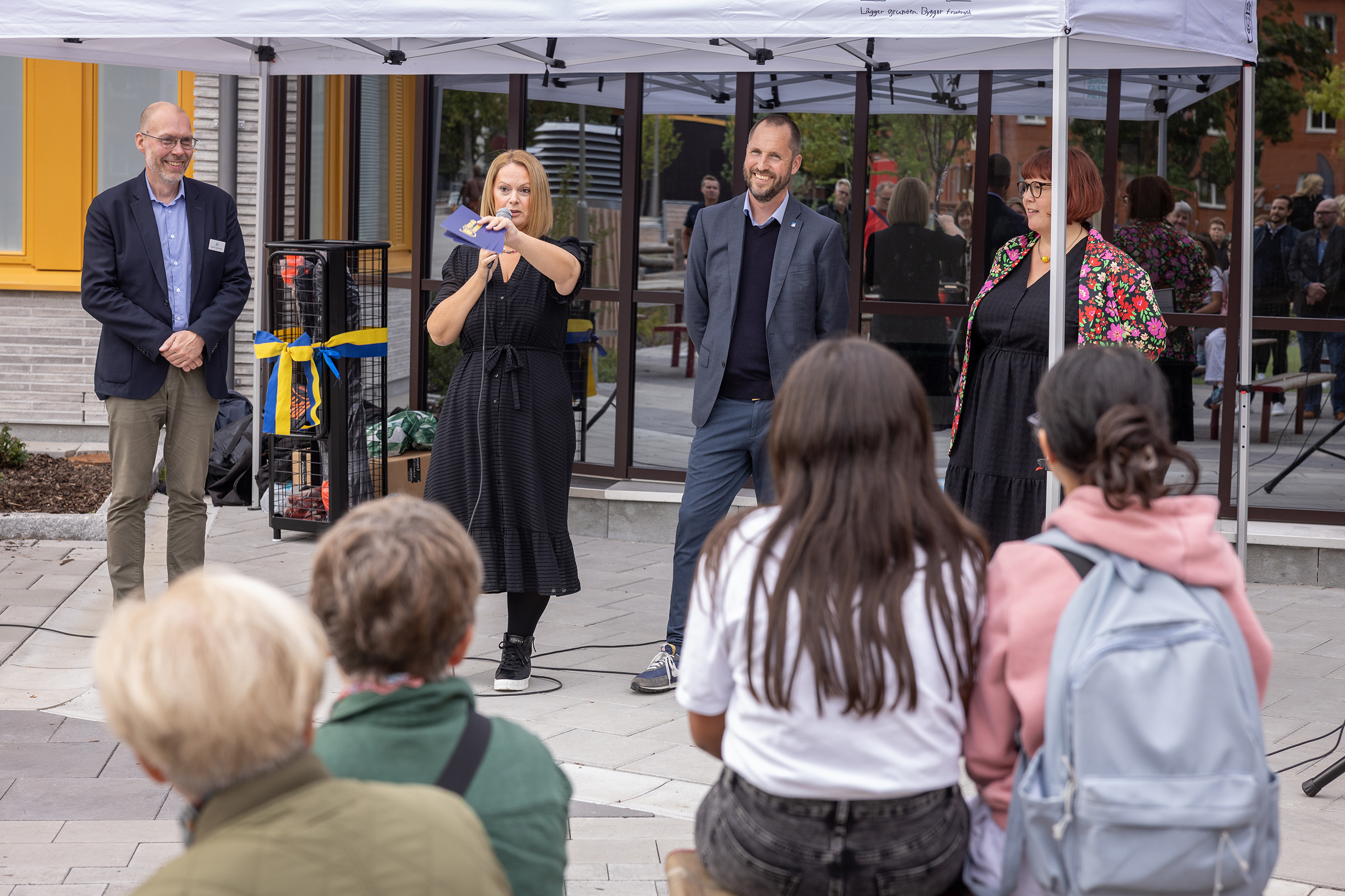 Talare vid Brantingsskolans invigning